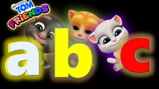 ABC 🔤 Song with My Talking Tom friends nursery Alphabet learning video for kids [upl. by Ellered]