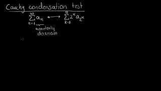 Cauchy Condensation test [upl. by Janelle]