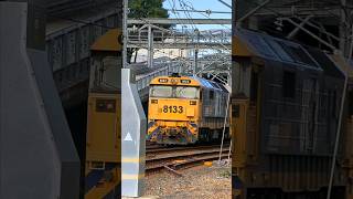 Diesel 81 class locomotives head freight train through Hurstville Station [upl. by Girish]