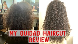 OUIDAD REVIEW HONEST  CURLY HAIR CUT [upl. by Aryamoy]