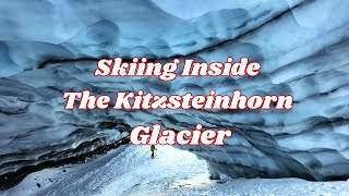 Skiing Inside The Kitzsteinhorn Glacier in Kaprun Austria with Snow Camps Europe [upl. by Eckart657]