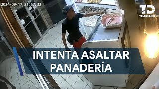 Captan intento de asalto dentro de una panadería en Monterrey [upl. by Anana]