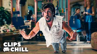 When Zohan Joins A Hair Salon  You Dont Mess with the Zohan Adam Sandler [upl. by Alburg]