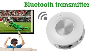 Avantree Bluetooth transmitter for TVconnect low latency wireless adapter to headphones Priva II [upl. by Kurtz]