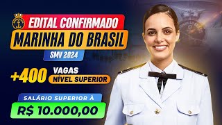 🇧🇷⚓ Concurso SMVRM22024  Marinha do Brasil Edital ConfirmadoSalário de R10 mil e 400 Vagas [upl. by Lexa872]