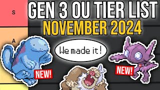 Gen 3 OU Tier List  November 2024 [upl. by Rush]