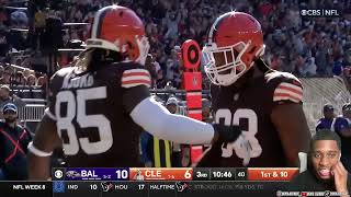 Baltimore Ravens vs Cleveland Browns Full Game Highlights Week 8 Reaction [upl. by Hannahoj]