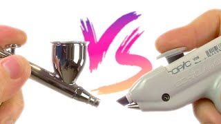 Copic Airbrush Vs Airbrush  which wins [upl. by Anauj757]