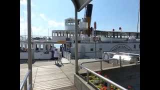 Swiss steam sidewheel paddleboats [upl. by Clarey]