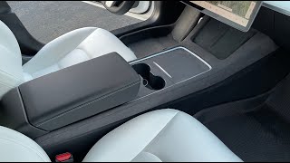 Tesla Model 3  2021 Center Console Alcantara Wraps [upl. by Ahtamas]