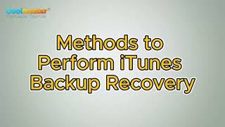 iTunes Backup Recovery  How to Restore from iTunes Backup [upl. by Ilac]