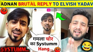 Adnan Shekh ANGRY REPLY to Elvish Yadav 😱 Adnan Live On Elvish Yadav 🔥Adnan Evicted from Bigg boss [upl. by Mayes]