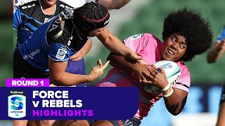 Western Force V Melbourne Rebels Highlights  Round 1  Super Rugby Womens 2024 [upl. by Loeb]