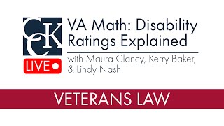 VA Disability Ratings What they mean  VA Math [upl. by Grunberg]