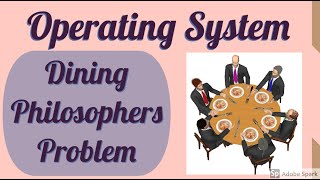 Dining Philosophers Problem and its solution by Semaphore [upl. by Dixil]