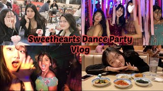 Vlog🌸 미국 고등학생의 발렌타인데이 댄스 파티 브이로그 💃🏻❣️외국인 친구와 한식먹기 미국학교 파티  유학생 Vlog [upl. by Haeluj]