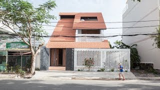 K59ateliers Tile Roof House takes cues from traditional Vietnamese homes [upl. by Adnoryt]