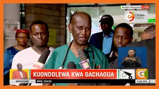 “Gachagua is in stable condition” Karen Hospital’s Dr Dan Gikonyo says [upl. by Sherry]