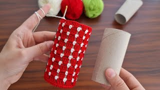 SUPERB BEAUTIFUL 😲 MUY BONİTO Crochet and pencil case  merenda wadah hook dan pencil [upl. by Bigelow]