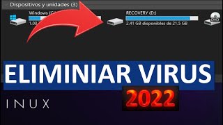 ELIMINAR VIRUS DE USB  METODO DEFINITIVO  2022 [upl. by Hadeehsar596]