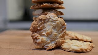 The Most Crispy Almond Tuiles Cookies Recipe  Nolyns Kitchen [upl. by Karas912]