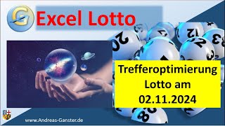 Diese Zahlen solltest du am 02112024 auf dem Schirm haben  Excel Lotto  Andreas Ganster [upl. by Ottillia]