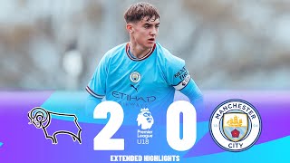 Man City vs Derby County  Highlights  U18 Premier League 29042023 [upl. by Anera896]