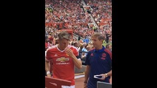 Bastian Schweinsteiger makes Manchester United debut Live view from pitch side [upl. by Hacker]