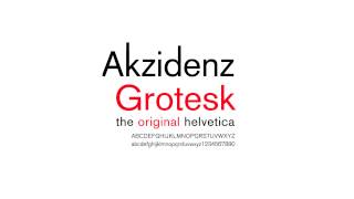 Akzidenz Grotesk Type Specimen [upl. by Alilak]