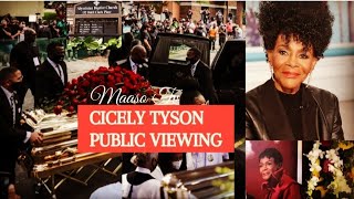 RIP Cicely Tyson PUBLIC VIEWING Service  Pictures amp Video  quotA FINAL GOODBYEquot [upl. by Ahseenal]