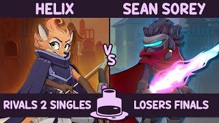 The Inkwell LOSERS FINALS  Helix Fleet vs Sean Sorey Clairen  Rivals of Aether II [upl. by Atterual869]