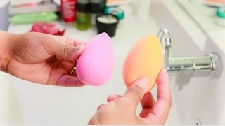 How To Use a Beauty Blender  How To Clean a Beauty Blender [upl. by Ertemed]