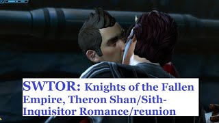 SWTOR Knights of the Fallen Empire Theron Shanmale Sith Inquisitor romancereunion [upl. by Juno]