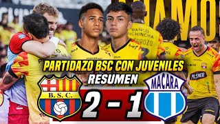 VOLVIÓ EL ÍDOLO con JUVENILES BARCELONA SC 21 MACARÁ RESUMEN GRAN PARTIDO de BSC y VICTORIA [upl. by Nodnnarb]