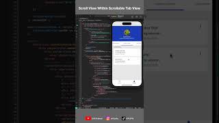 Scroll View Within Scrollable Tab View Mobile React Native BE Strapi shorts reactnative strapi [upl. by Berthoud]