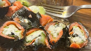 Shahr Ramadan Day 20  keto Sushi Rolls  Molasses Cookies [upl. by Enel839]