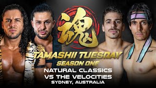 NJPW Tamashii Tuesday FREE MATCH – Natural Classics VS The VeloCities [upl. by Marilou]