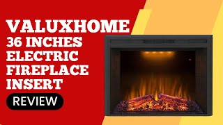 Valuxhome 36 Inches Electric Fireplace Insert Review Pros amp Cons Explained [upl. by Ecarg282]