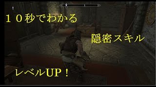 【スカイリム】Skyrim 隠密 スキル上げ [upl. by Outlaw252]