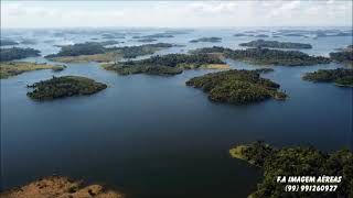 Imagem aérea vila Polo Pesqueiro Novo Repartimento pará represa de Tucuruí [upl. by Yenittirb]