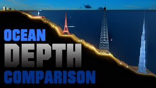 Ocean DEPTH Comparison 🌊 3D Animation [upl. by Eckart421]