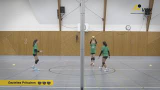 Volleyball DuoFibel  Übung  Zielpritschen [upl. by Mapes]