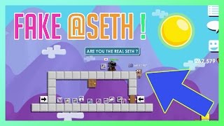 Growtopia  TROLLING FAKE SETH [upl. by Chemash]