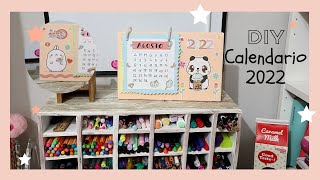 Come creare un calendario da scrivania  DIY Desk Calendar 2022 [upl. by Irac]