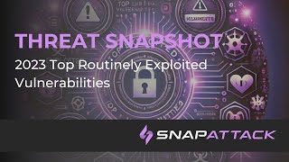 2023 Top Routinely Exploited Vulnerabilities  Threat SnapShot [upl. by Ayres14]