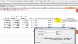 How to Calculate Overtime Hours on a Time Card in Excel [upl. by Daryl]