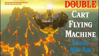 DOUBLE Mine Cart Flying Machine in Zelda BotW [upl. by Hafinah]