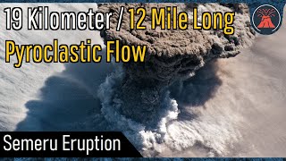 Semeru Volcano Eruption Update Powerful Eruption 19 Kilometer Long Pyroclastic Flow [upl. by Neiht]