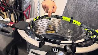 How to restring a Babolat Pure Aero 20232024 tennis racquet [upl. by Odessa]