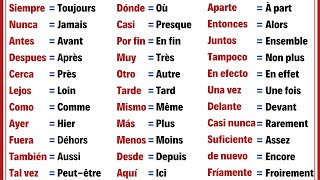 60 Adverbes très Importants et Utiles en Espagnol Pour débutants  Vocabulaire de base Espagnol [upl. by Aissirac]